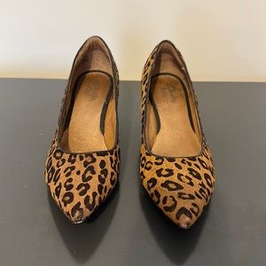Clarks, Leopard Print Kitten Heel Pumps